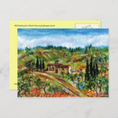 CARTE POSTALE ANCIENNE FERME EN CHIANTI -TOSCANE (Devant / Derrière)
