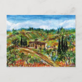 CARTE POSTALE ANCIENNE FERME EN CHIANTI -TOSCANE (Devant)