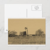 Carte Postale ancienne ferme rustique de l'ouest (Devant / Derrière)