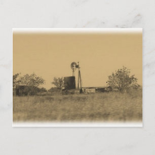 Carte Postale ancienne ferme rustique de l'ouest