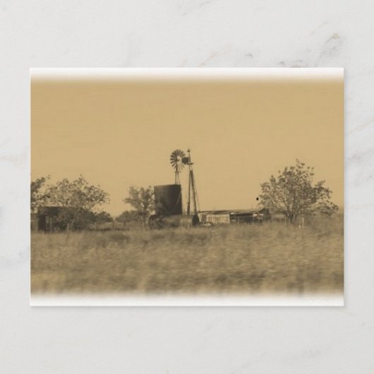 Carte Postale ancienne ferme rustique de l'ouest (Devant)