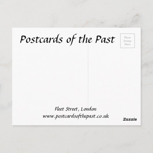 Carte postale ancienne - Fleet Street, Londres (Dos)