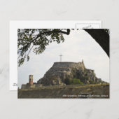 Carte Postale Ancienne forteresse de Corfou (Devant / Derrière)