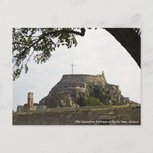 Carte Postale Ancienne forteresse de Corfou