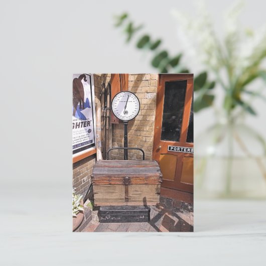 CARTE POSTALE ANCIENNE GARE (Debout devant)