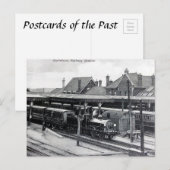 Carte postale ancienne - Gare de Guildford (Devant / Derrière)