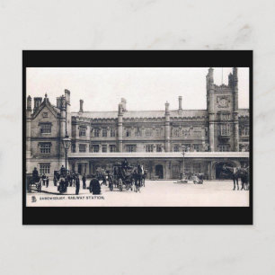 Carte postale ancienne - gare de Shrewsbury