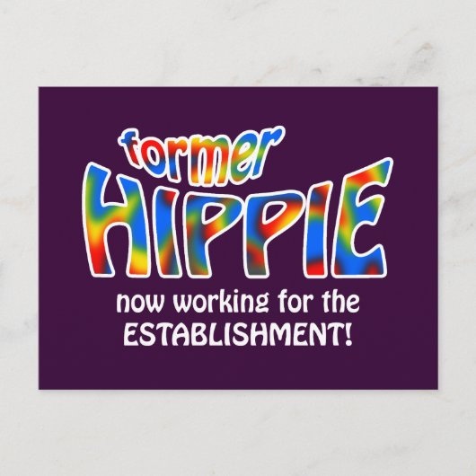 Carte Postale Ancienne hippie (Devant)