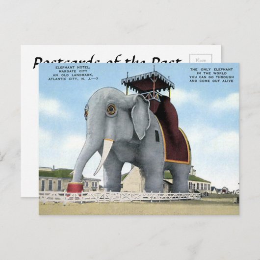 Carte postale ancienne - Hôtel de l'Éléphant, Atla (Devant / Derrière)