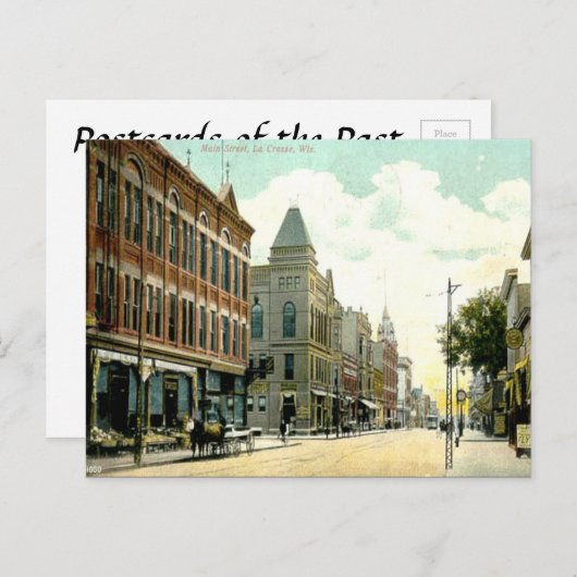 Carte postale ancienne - La Crosse, Wisconsin, Éta (Devant / Derrière)