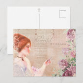 Carte postale ancienne Lady Wonderful Memories Eph (Devant / Derrière)