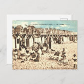 carte postale ancienne, Le Touquet plage (Devant / Derrière)