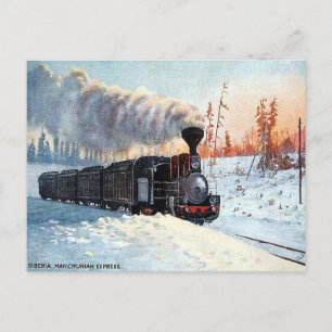 Carte postale ancienne - Manchurian Express, Sibér