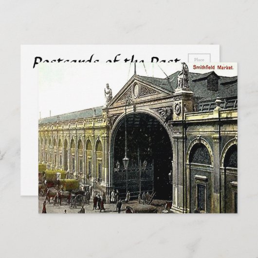 Carte postale ancienne - Marché à la viande de Smi (Devant / Derrière)