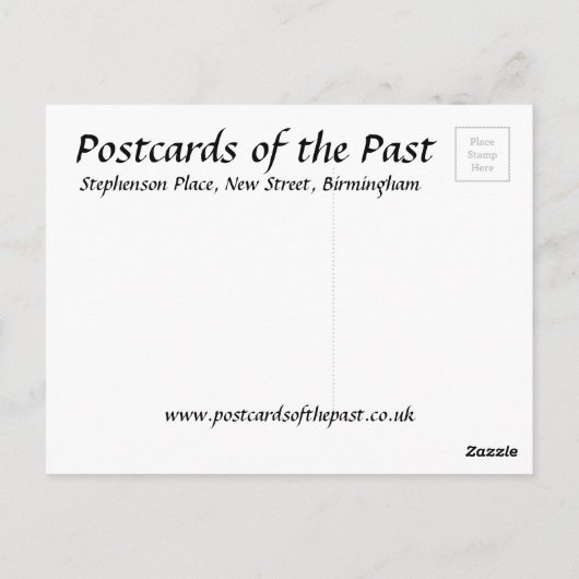 Carte postale ancienne - New Street, Birmingham (Dos)