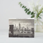Carte postale ancienne, New York City, Brooklyn Br (Debout devant)