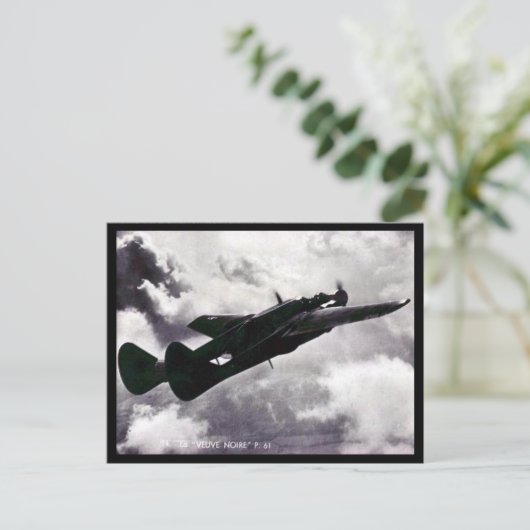 Carte postale ancienne - Northrop P-61 Black Widow (Debout devant)