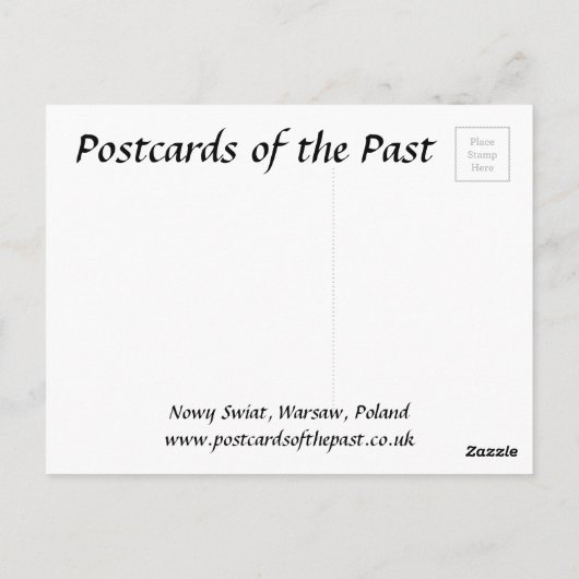 Carte postale ancienne - Nowy Swiat, Varsovie, Pol (Dos)