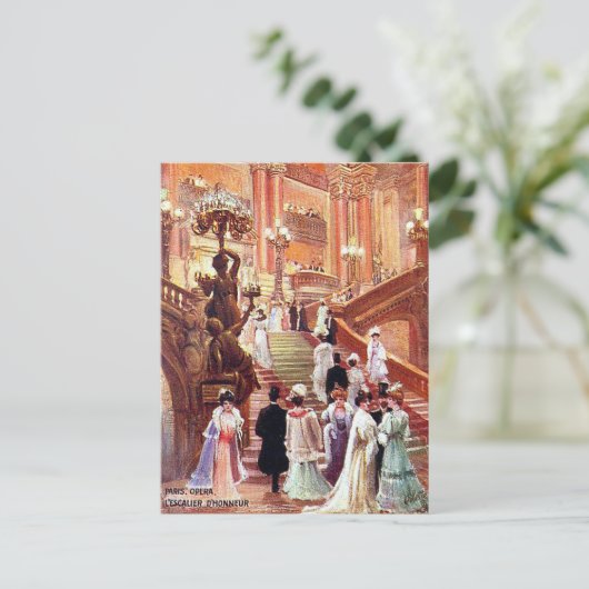 Carte postale ancienne - Opéra de Paris (Debout devant)