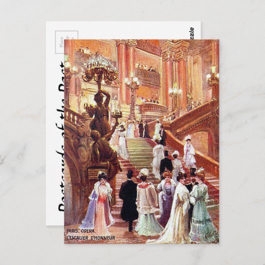 Carte postale ancienne - Opéra de Paris (Devant / Derrière)