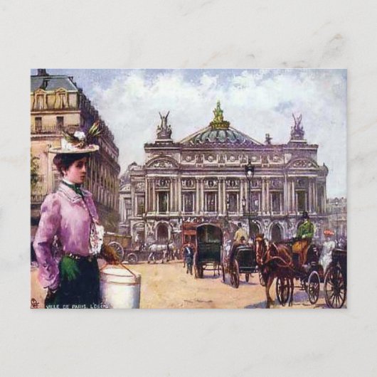Carte postale ancienne - Paris - l'Opéra (Devant)