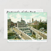 Carte postale ancienne - Parlement et bureau de po (Devant / Derrière)