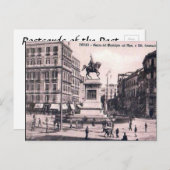 Carte postale ancienne - Piazza del Municipio, Nap (Devant / Derrière)