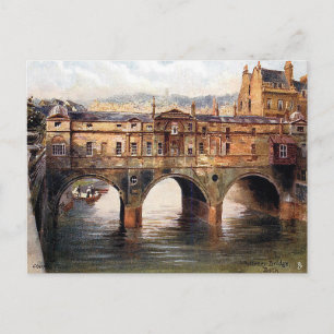 Carte postale ancienne - Pont Pulteney, Bath, Some