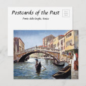 Carte postale ancienne - Ponte delle Guglie, Venis (Devant / Derrière)