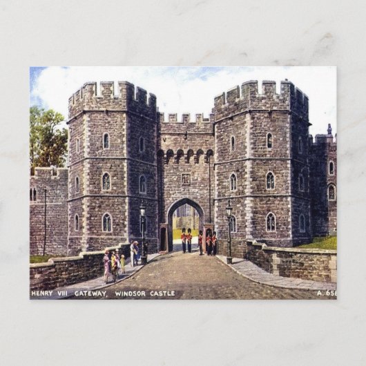 Carte postale ancienne - Porte Henry VIII, Château (Devant)