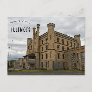 Carte Postale Ancienne prison de Joliet Joliet Illinois
