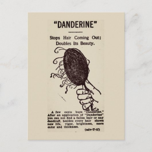Carte Postale Ancienne publicité : Danderine (Devant)