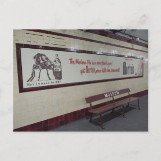 Carte Postale Ancienne publicité de Mortein dans la station-musé