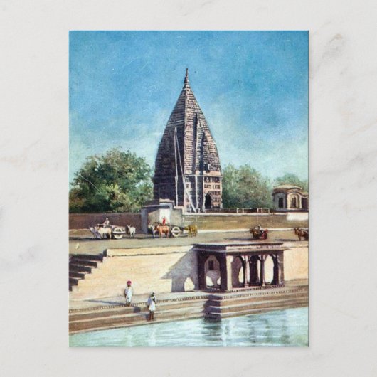 Carte postale ancienne - Ramnagar, Varanasi, Inde (Devant)