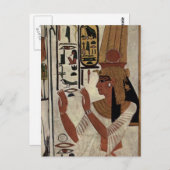 Carte Postale Ancienne reine égyptienne [Nefertari] (Devant / Derrière)