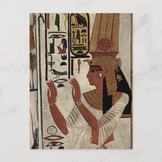 Carte Postale Ancienne reine égyptienne [Nefertari] (Devant)
