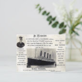 Carte postale ancienne - RMS "Titanic" (Debout devant)