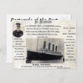 Carte postale ancienne - RMS "Titanic" (Devant / Derrière)