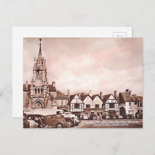 Carte postale ancienne - Rother St, Stratford-upon (Devant / Derrière)