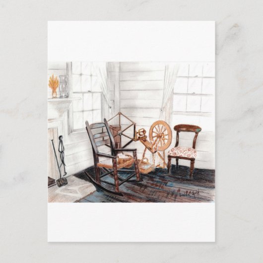 Carte Postale Ancienne roue tournante (Devant)