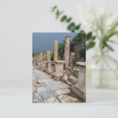 Carte Postale Ancienne route romaine dans la ville d'Ephèse, Tur (Debout devant)