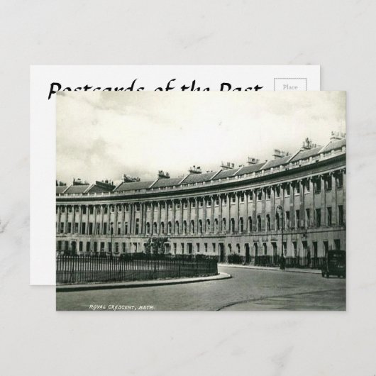Carte postale ancienne - Royal Crescent, Bath, Som (Devant / Derrière)