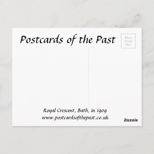 Carte postale ancienne - Royal Crescent, Bath, Som (Dos)