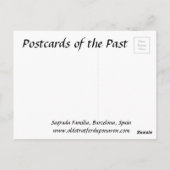 Carte postale ancienne - Sagrada Familia, Barcelon (Dos)