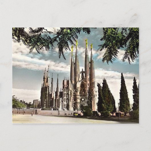 Carte postale ancienne - Sagrada Familia, Barcelon (Devant)