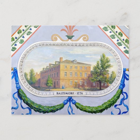 Carte Postale Ancienne salle de congrès dans le Maryland de Balt (Devant)