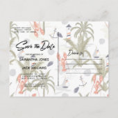 Carte postale ancienne | Sauvegarder la date (Dos)