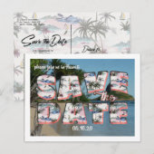 Carte Postale Ancienne | Sauvegarder la Date (Devant / Derrière)