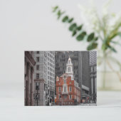 Carte Postale Ancienne State House Boston (Debout devant)