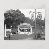 Carte Postale Ancienne station-service, 1925 (Devant)